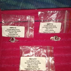 SOLD..Ring bomb rbp2157 tanzanite/morganite